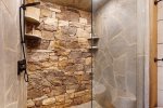 Copperline Lodge - Entry Level Master Bath Stone Shower